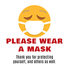 Wear a Mask Static Cling
