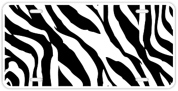 Zebra License Plate