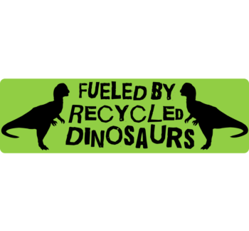 Recycled Dinosaurs Bumper Sticker