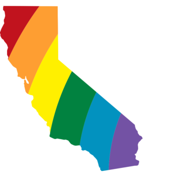 California LGBT Rainbow Decal