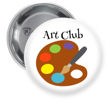 Art Club Pin Backed Button