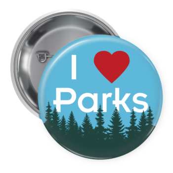 I Love Parks Buttons