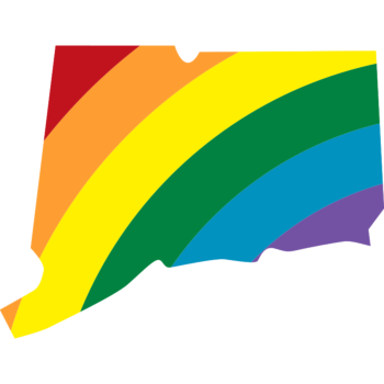 Connecticut LGBT Rainbow Decal
