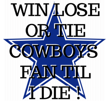 Cowboys Corrugated Sign Front