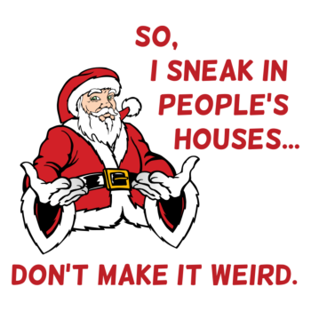 Sneaky Santa Decal