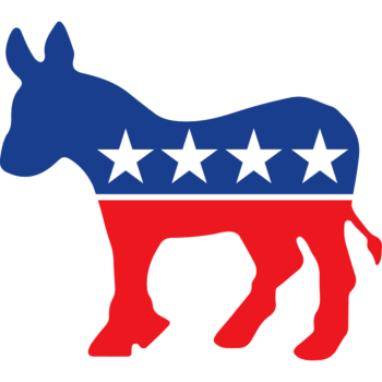 Democratic Party Supporter Donkey Shaped Decal
