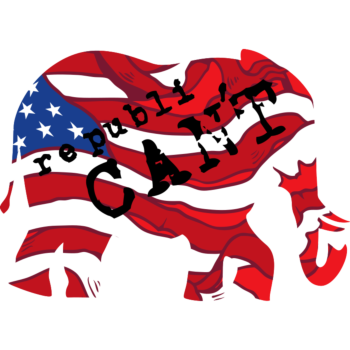 Elephant Shaped Republican't Vinyl Decal