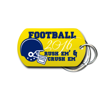 Football Key Chain Front 