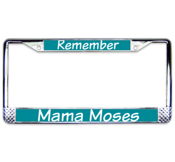 Remember Chrome License Plate Frame 