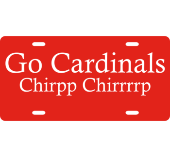 Cardinals License Plate