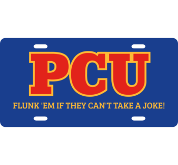PCU License Plate