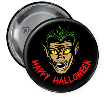 Halloween Pin Backed Button