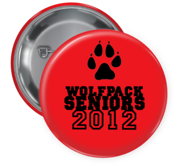 Wolfpack Seniors Pin Backed Button