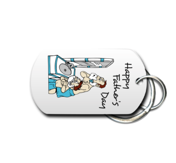 Father's Day Key Chain Front