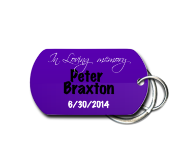 In Loving Memory Key Chain Front