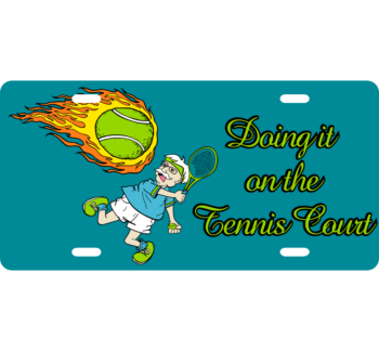 Tennis License Plate