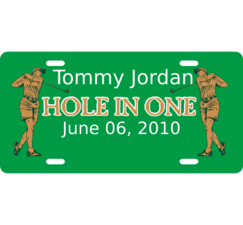 Hole in One License Plate