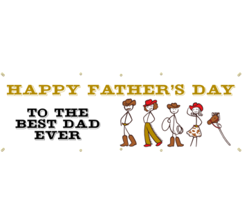 Happy Father's Day Vinyl Banner
