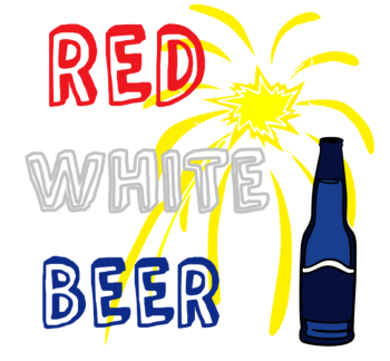 Red White and Beer Decal