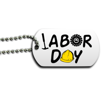 Labor Day Dog Tag Front