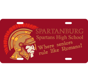 Spartan HS License Plate 