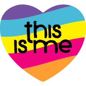 National Coming Out Day Nonbinary Heart Shaped Magnet