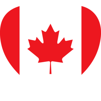 I Heart Canada Heart Car Magnet