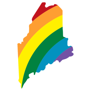 Maine LGBT Rainbow Decal