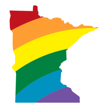 Minnesota LGBT Rainbow Decal