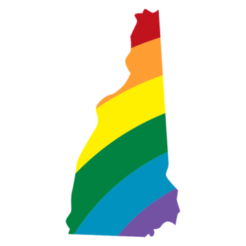 New Hampshire LGBT Rainbow Decal