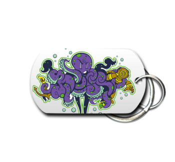 Octopus Key Chain Front 