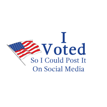 Voted for Social Media Oval Decal