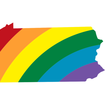 Pennsylvania LGBT Rainbow Decal