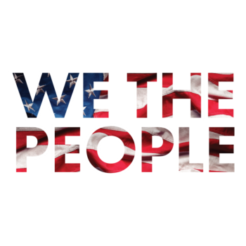 We The People Flag Vinyl Decal