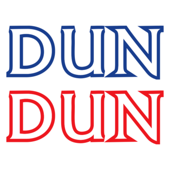 Law and Order Dun Dun Vinyl Lettering Decal