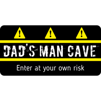 Dad's Man Cave Custom Aluminum Sign