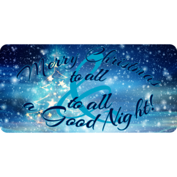 Merry Christmas to All Decorative Rectangle Aluminum Sign