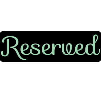 Reserved Parking Aluminum Sign Front