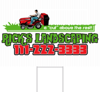 Landscaping Yard Sign Front