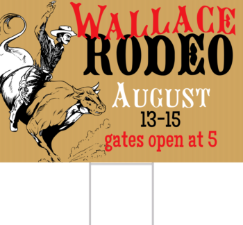 Rodeo Yard Sign Front