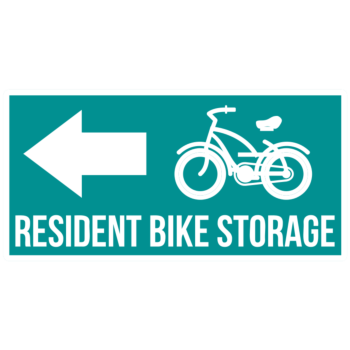 Bike Storage Rectangle Floor Stickers