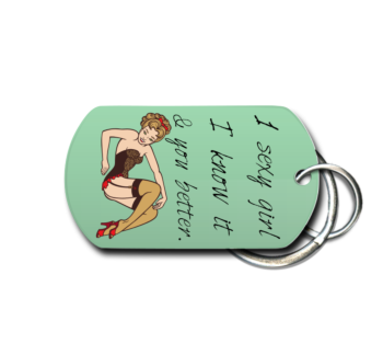 Sexy Pinup Key Chain Front
