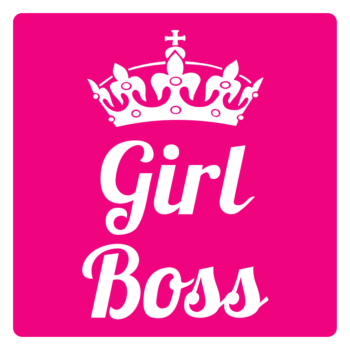 Girl Boss Square Stickers
