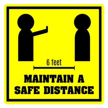Maintain a Safe Distance Decal