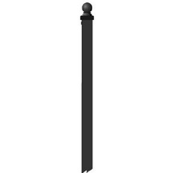 Steel Post with Ball Cap Finial