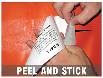 Peel and Stick Vinyl Repair Patch