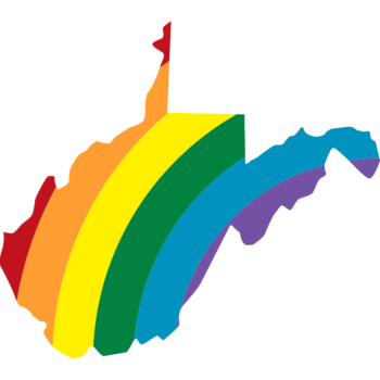 West Virginia LGBT Rainbow Decal