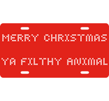 Merry Christmas License Plate
