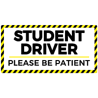 Student Driver Stickers