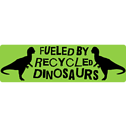 Recycled Dinosaurs Bumper Sticker